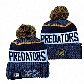 Nashville Predators Team Logo Knit Hat YD (2),baseball caps,new era cap wholesale,wholesale hats